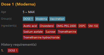 Vaccination Detail Example